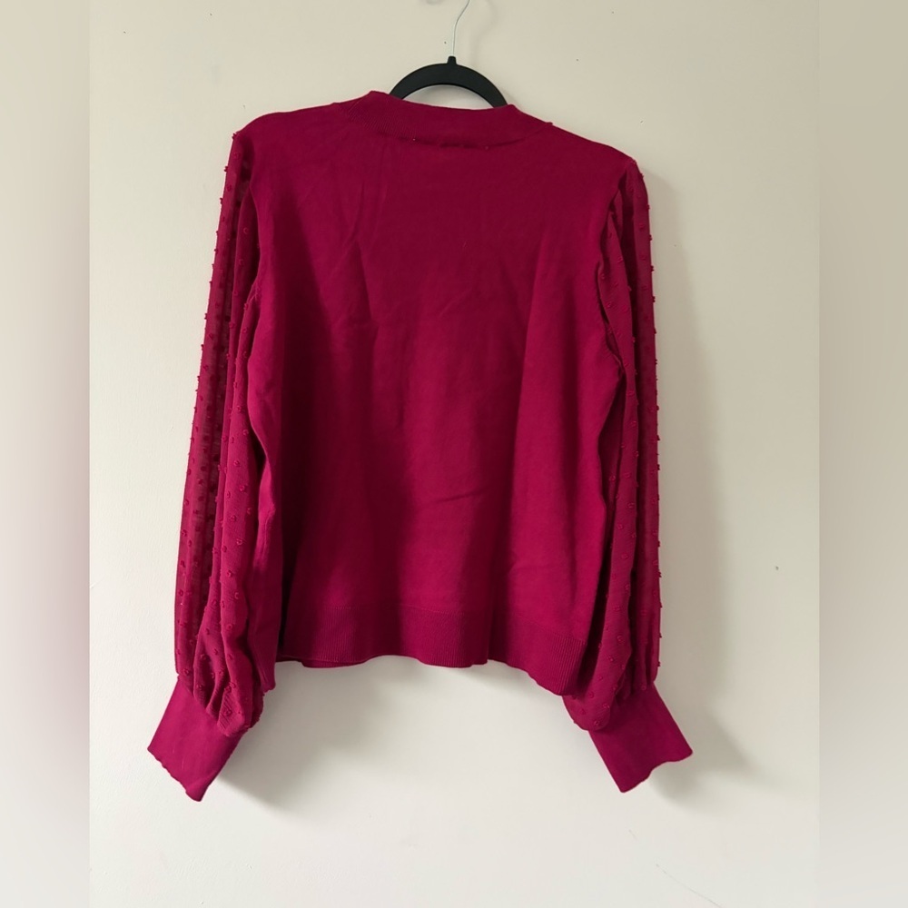 CeCe Women's Vibrant Puff Sleeved Sweater